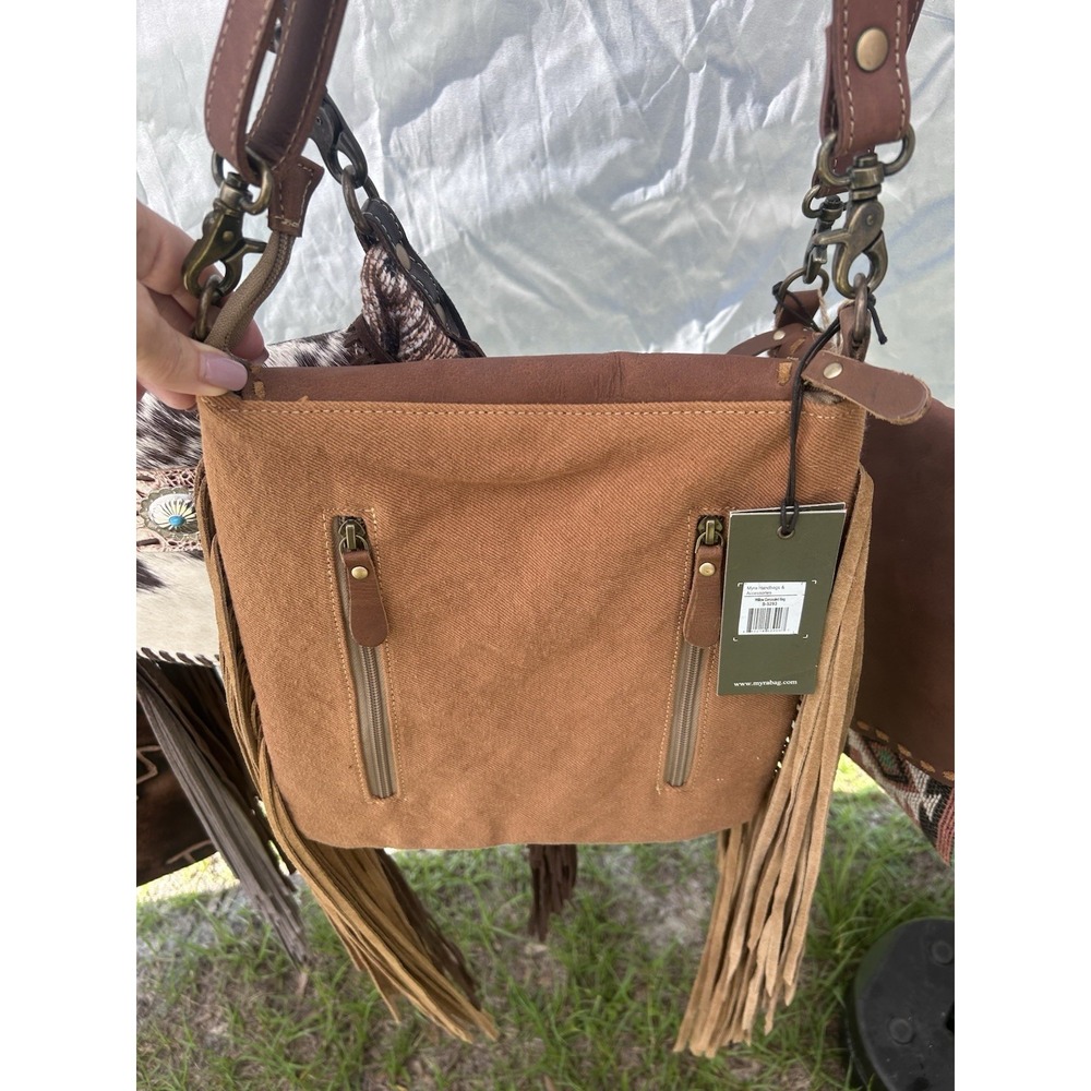 Myra Willow Concealed Bag with Fringe New With Tags Cowgirl Leather NWT - Picture 8 of 10